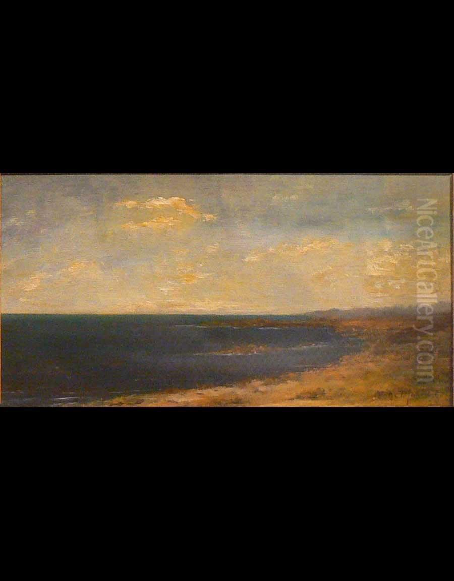 Costa Siciliana Oil Painting by Ettore De Maria-Bergler