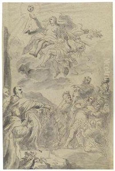 A Study For The Lost Ceiling Fresco 