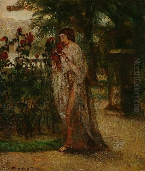 The Rose Garden Oil Painting by Pieter Cornelis De Moor