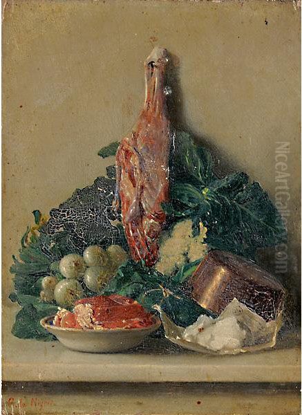 Piccola Natura Morta Oil Painting by Giuseppe De Nigris