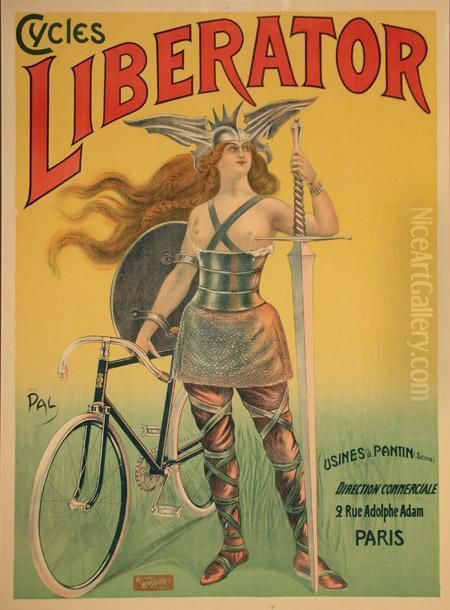 Cycles Liberator Oil Painting by Jean De Paleologue