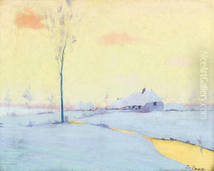 Debarbierbeek, Bij Hoeve De Hese Oil Painting by Jef De Pauw