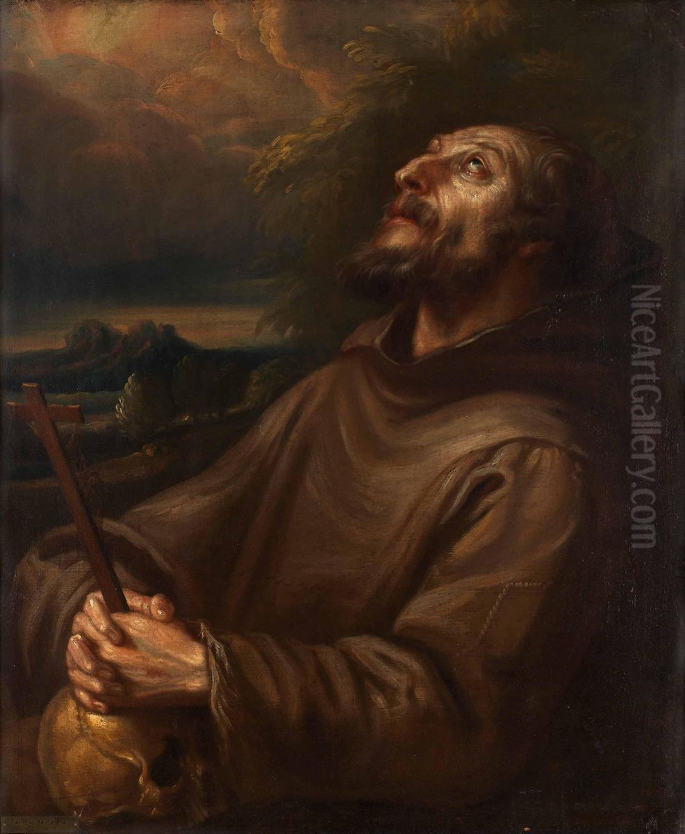 Den Helige Hieronymus Oil Painting by Antonio de Pereda