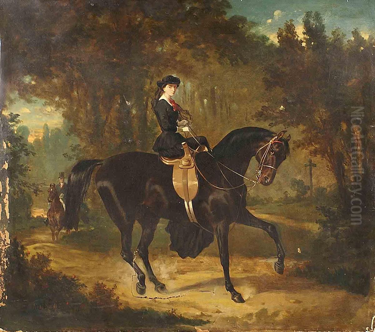 Amazzone Oil Painting by Alfred F. De Prades