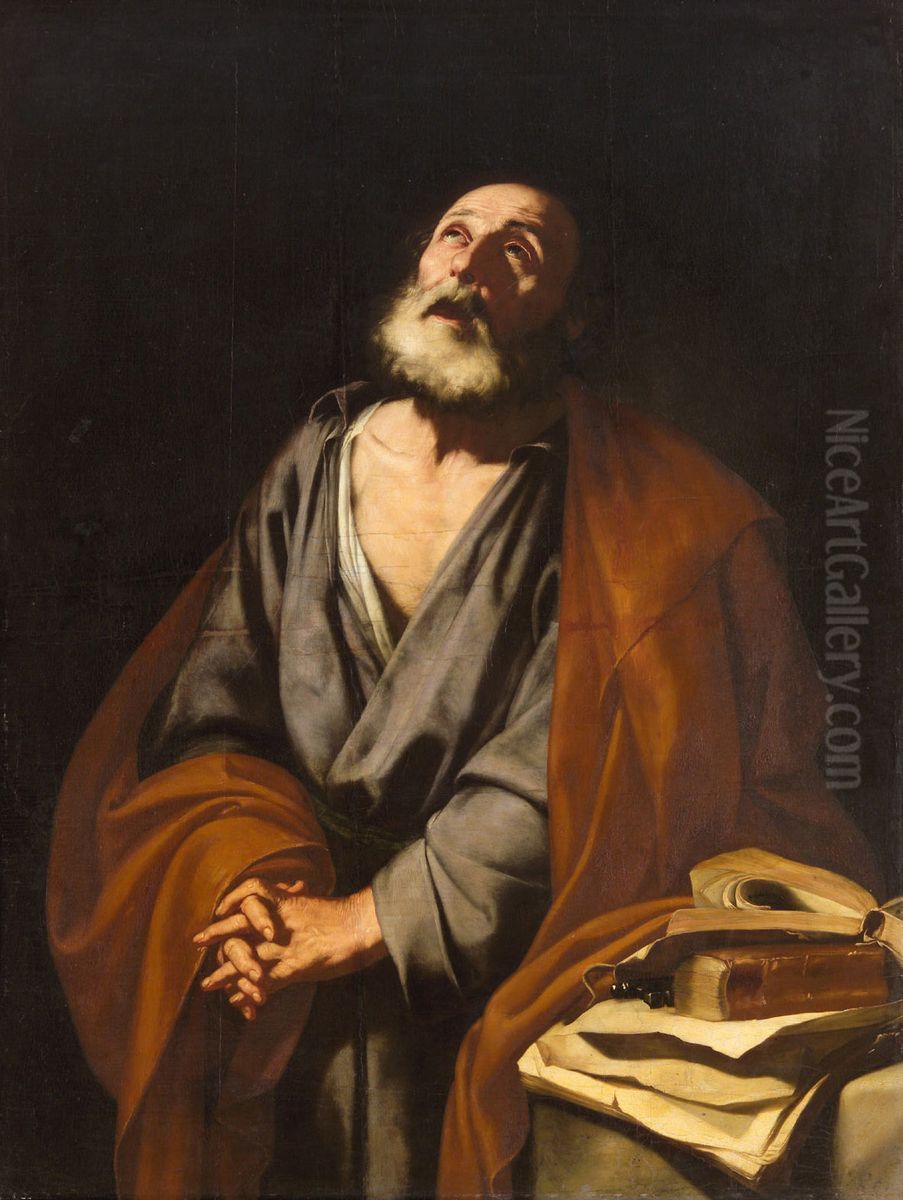Penitent Saint Peter Oil Painting by Jusepe de Ribera