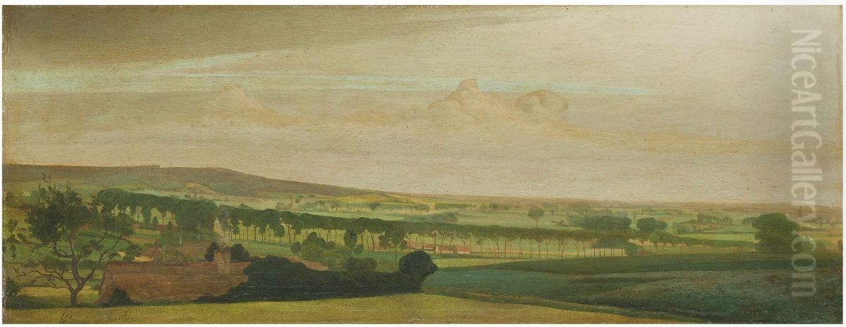 A Panorama View Of Tiegem Oil Painting by Valerius De Saedeleer