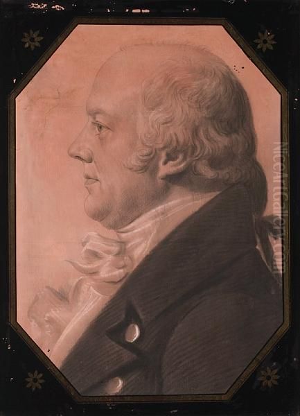 James A. Buchanan (1768-1840) Oil Painting by Charles Balthazar J. F. Saint-Memin