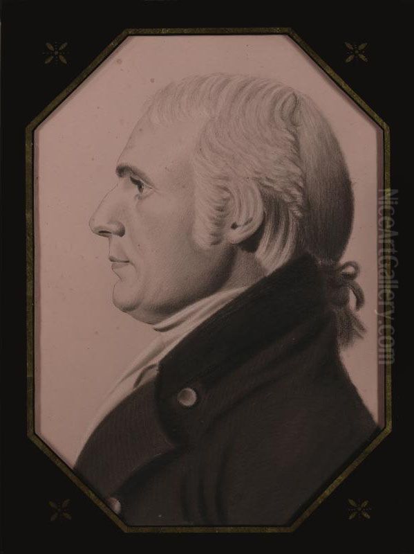 Profile Portrait Of Mr. Robert Oliver, A Baltimore Merchant Oil Painting by Charles Balthazar J. F. Saint-Memin