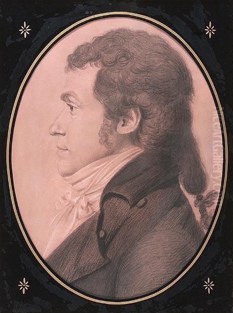 Samuel Hazlehurst Oil Painting by Charles Balthazar J. F. Saint-Memin