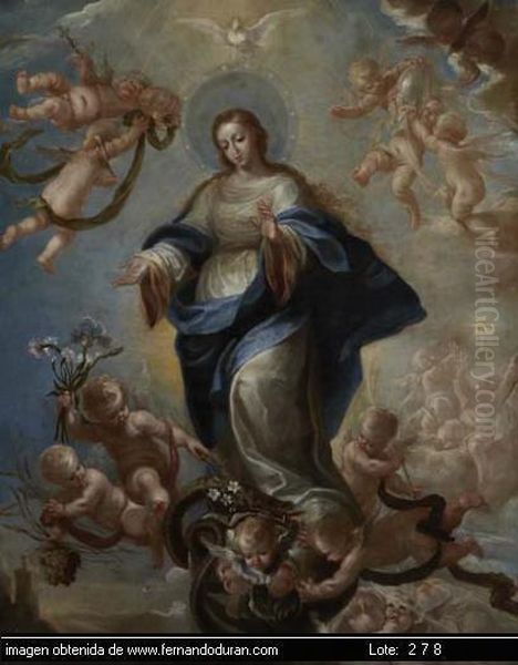 Untitled Oil Painting by Francisco de Solis