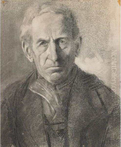 Portrait Of An Elderly Gentleman Oil Painting by Marc Aurele de Roy Suzor-Cote