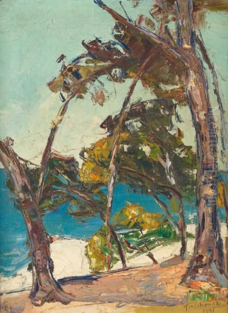 Paysage D'afrique Oil Painting by Vladimir De Terlikowski