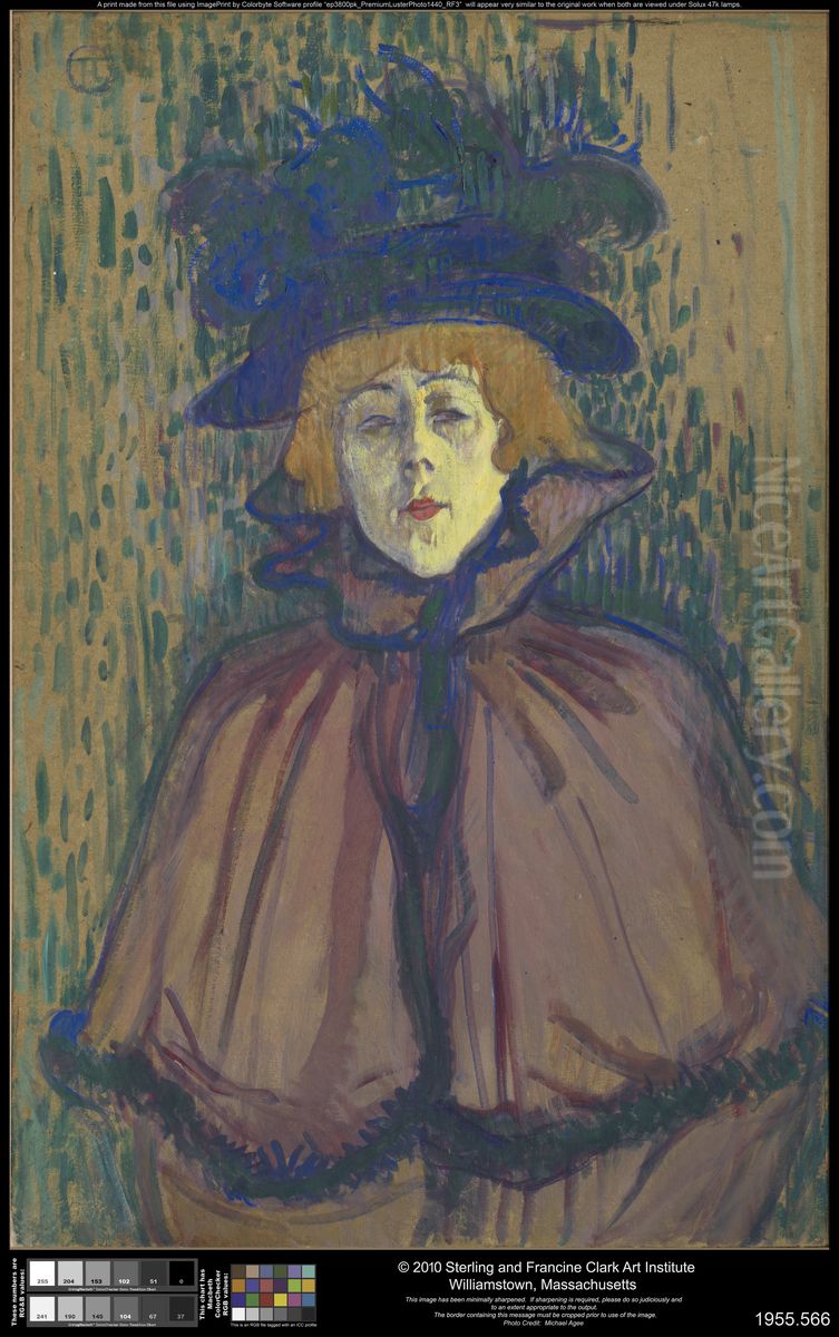 Jane Avril Oil Painting by Henri De Toulouse-Lautrec