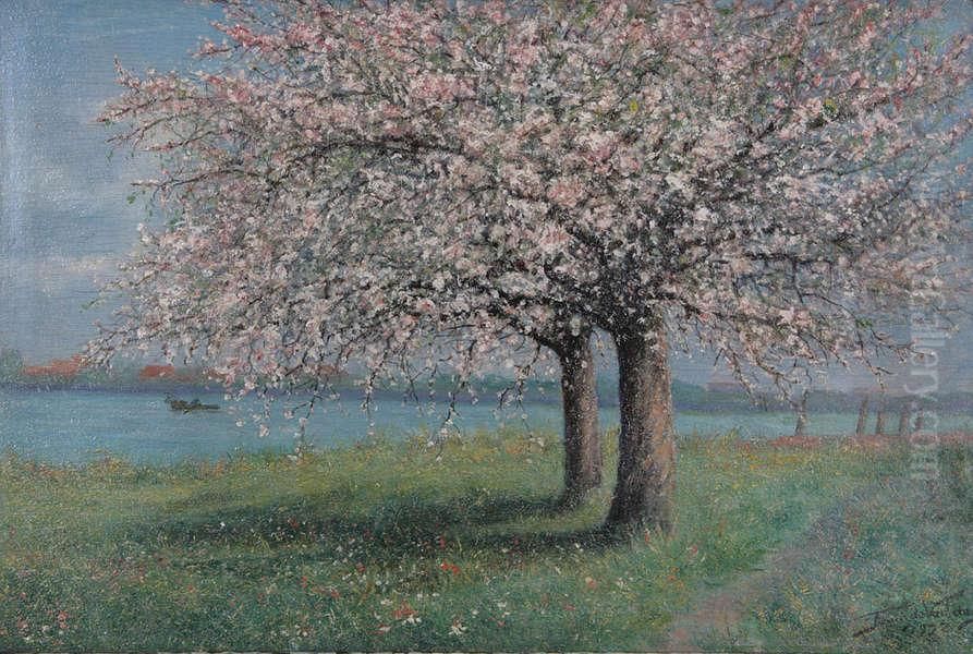 'lente-morgend' Oil Painting by Franz De Vadder
