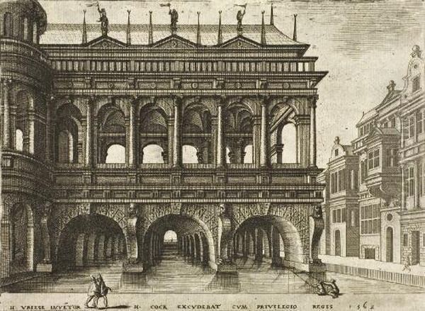 Architektonische Veduten Oil Painting by Hans Vredeman de Vries