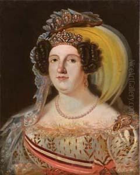 Ritratto Di Isabella Di Spagna Oil Painting by Carlo Defalco