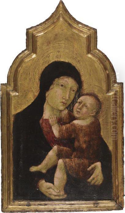 Madonna Col Bambino Oil Painting by Pisano Giacomo Del