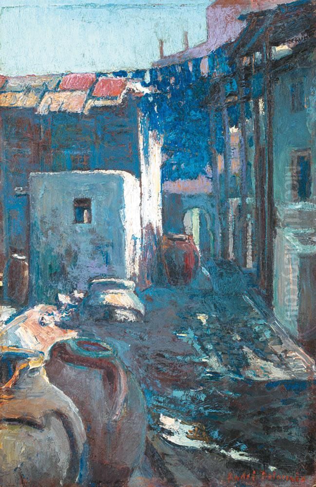 Le Souq Des Teinturiers Oil Painting by Andre Delacroix