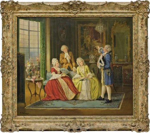 Declamacion Oil Painting by Pierre Delage