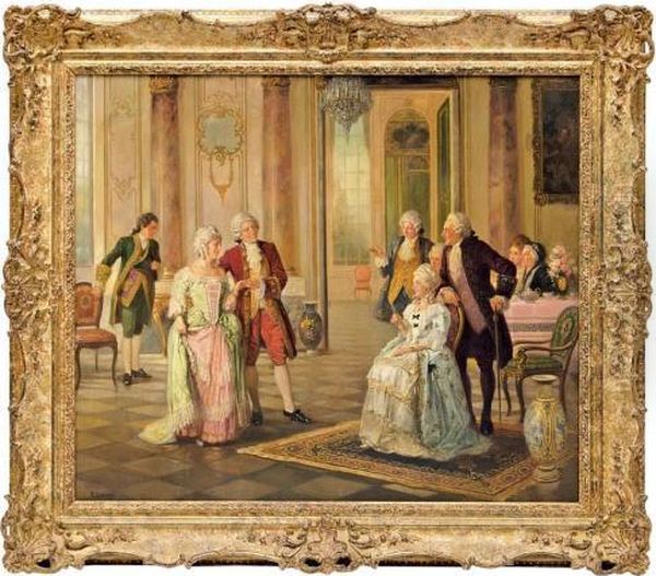Baile Oil Painting by Pierre Delage