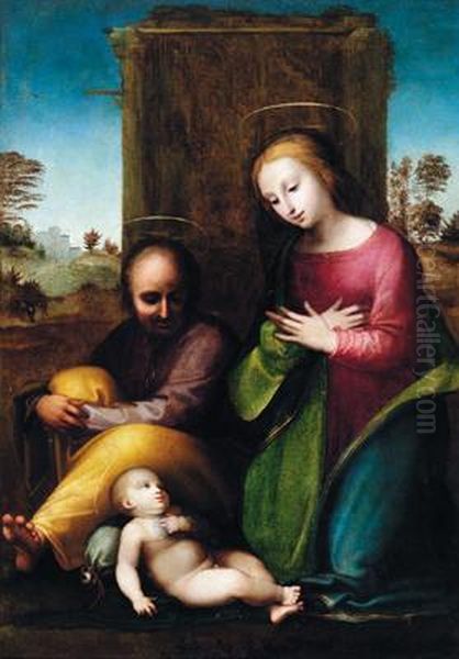 Sacra Famiglia Oil Painting by Fra Bartolommeo della Porta