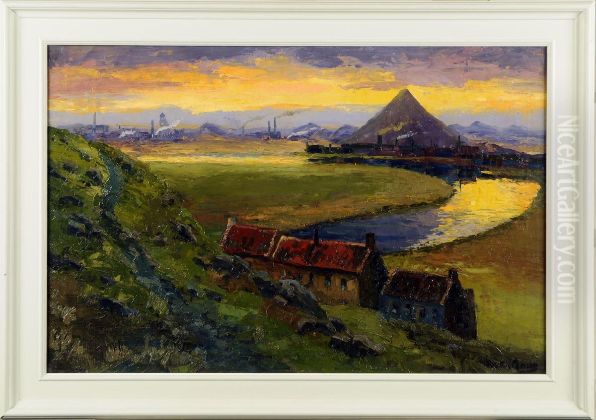 Paysage Avec Terril Oil Painting by Willem Charles L. Delsaux