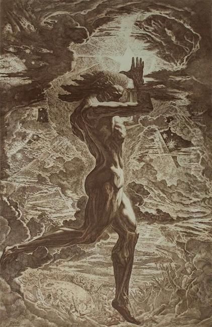 Promethee Oil Painting by Jean Delville