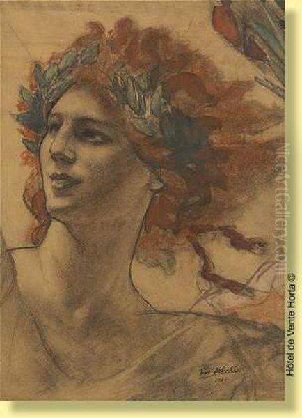 Allegorie Oil Painting by Jean Delville