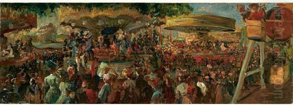 Fete Du Trone Oil Painting by Claude Denis