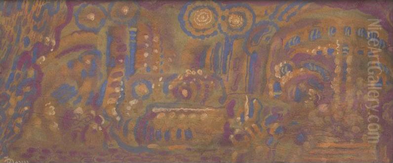 Set Design Oil Painting by Vasili Ivanovich Denisov