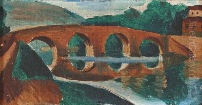 Pont Sur Le Lot Oil Painting by Andre Derain