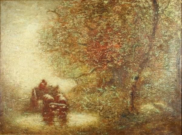 Returning From Pasture Oil Painting by Louis Paul Dessar