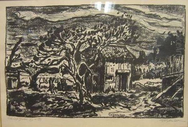 The Old Barn Oil Painting by Frederick K. Detwiller