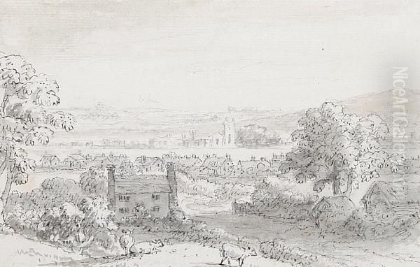 Clondale Near Farnham Oil Painting by Anthony Devis