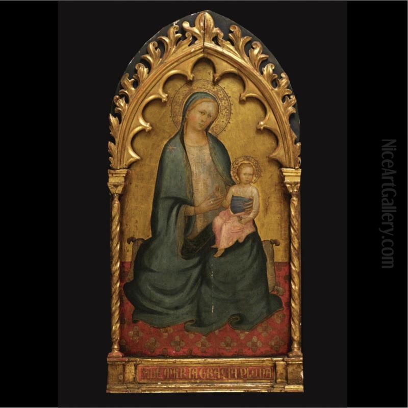 Madonna And Child Oil Painting by Ventura Di Moro