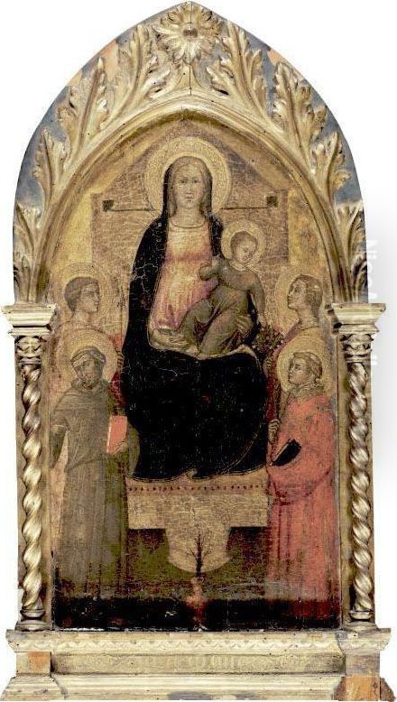 Madonna And Child With Saints Francis, Dorothy, Steven And A Young Male Saint Holding A Spear Oil Painting by Lorenzo Di Niccolo Di Martino