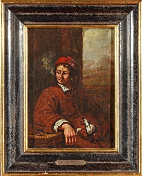 Jeune Fumeur Assis Oil Painting by Abraham Diepraam