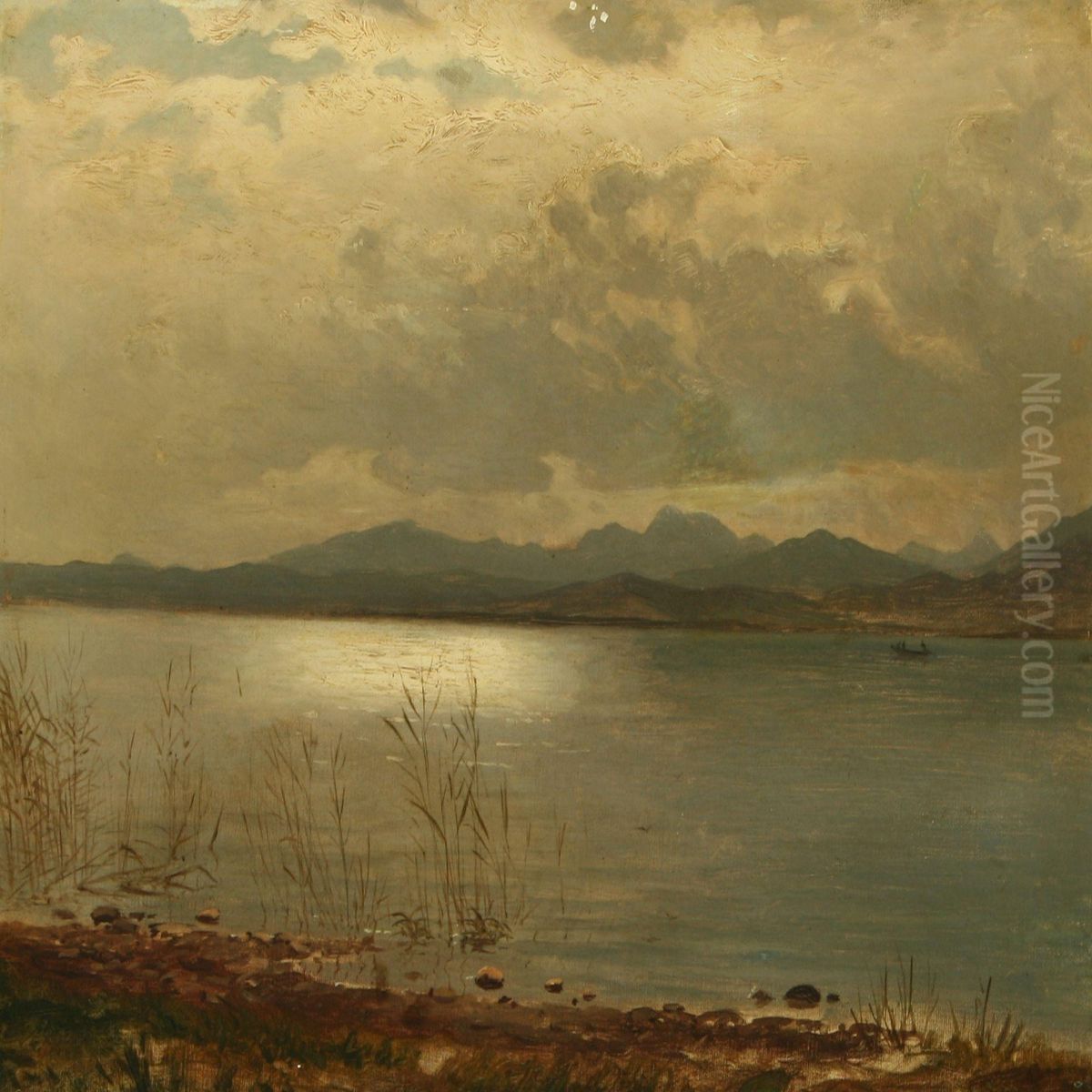 Strandparti Fra Mols Oil Painting by Helmuth Dirckinck-Holmfeld