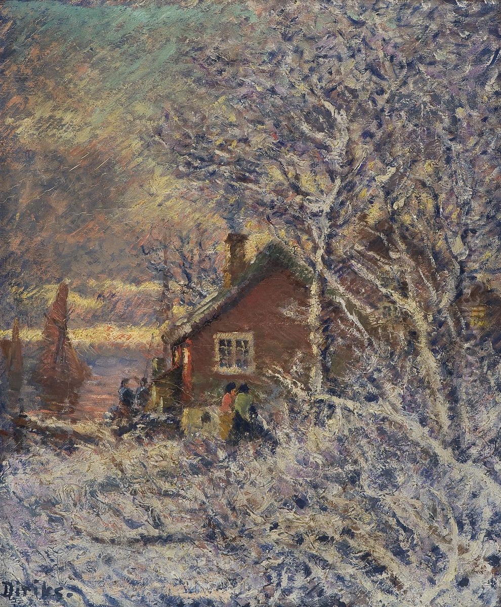 Fra Drobak Oil Painting by Carl-Edvard Diriks