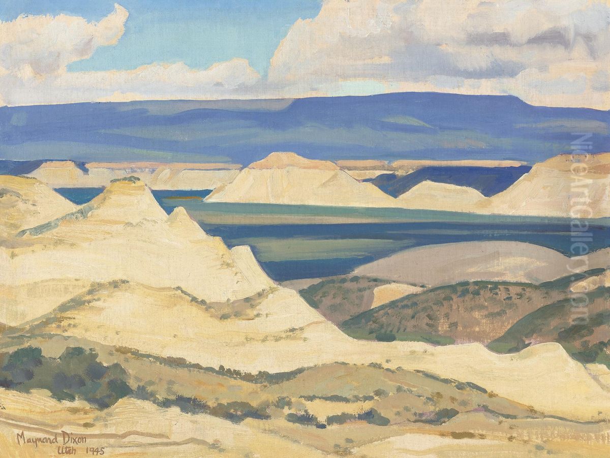 Boulder Valley Oil Painting by Maynard Dixon