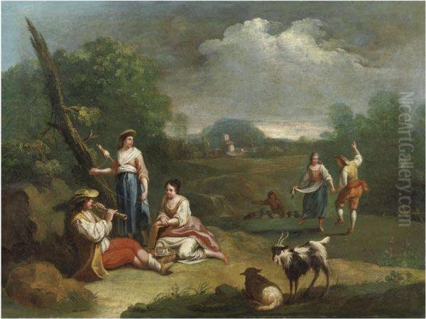 Festa Campestre Oil Painting by Antonio Diziani