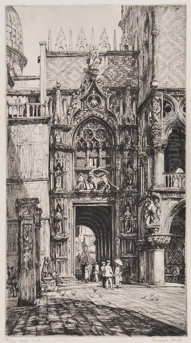 A Group Of 5 Etchings Oil Painting by Francis H. Dodd