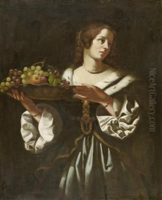 Portrait Of A Lady Oil Painting by Carlo Dolci
