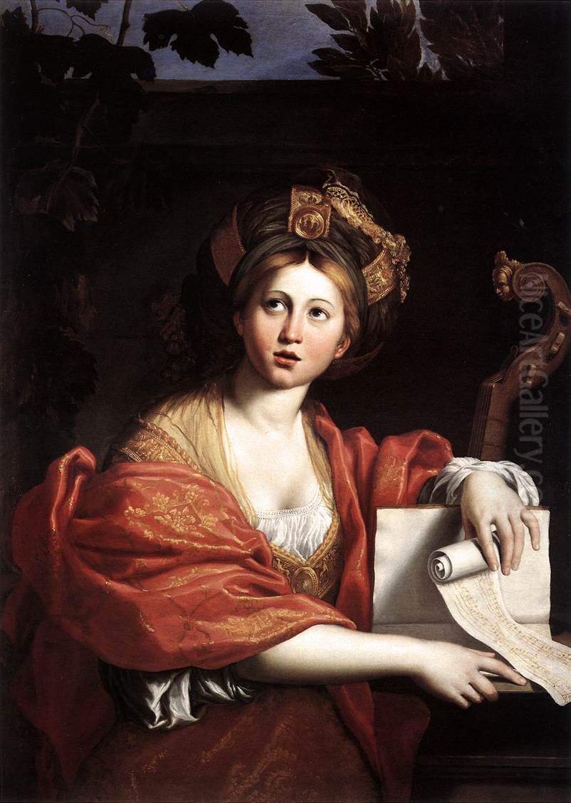 The Cumaean Sibyl Oil Painting by Domenico Zampieri (Domenichino)
