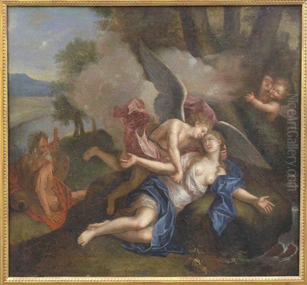 Angel Oil Painting by Domenico Zampieri (Domenichino)