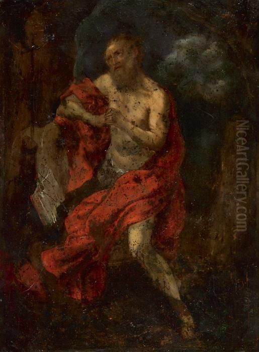 Hieronymus Oil Painting by Domenico Zampieri (Domenichino)