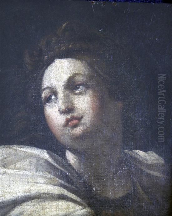 Head Of Sibyl Oil Painting by Domenico Zampieri (Domenichino)