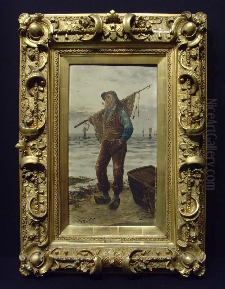 Fischer Oil Painting by Frederick Reginald Donat