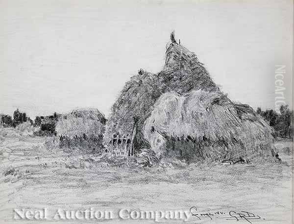 Forgesles Eaux Oil Painting by Gaines Ruger Donoho