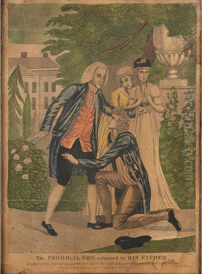 The Prodigal Son In Misery Oil Painting by Amos Doolittle